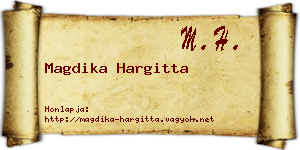 Magdika Hargitta névjegykártya